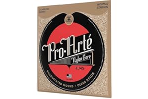 GNALIA Cuerdas Guitarra Española 1 Paquete, Ej43 Pro-Arte Nylon Light Tension 3 Juegos, Tensión Normal Para Guitarra Clásica