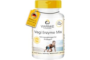 ‎WARNKE VITALSTOFFE Enzym-Komplex Kapseln - vegan - Verdauungsenzyme Mix - Bromelain, Papain, Amylase, Lipase, Protease und Rutin - 90 Kapseln | Warnke Vitalstoffe - Deutsche Apothekenqualität