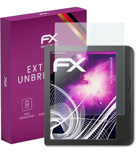 AtFoliX Panzerfolie Für Tolino Shine 3 – Entspiegelnd, Stoßdämpfend, 2 Stück – Mit Montagezubehör