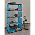 EXPOSURE 5 Layer Side Shelf Collapsible Multipurpose Book Shelf (Blue)
