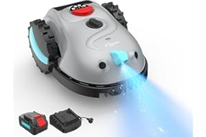 YARDCARE V100 Mähroboter ohne Begrenzungskabel, mit Vision-Navigation, Hindernisvermeidung(150 Arten), 4,0 Ah Akku Rasenmäher Roboter, Rasenroboter mit Graskamm, Ersatzklingen