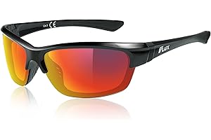 ICECUBE Avento Lunettes de soleil de sport polarisées UV400 avec fonction antidérapante et cadre léger pour homme et femme lors de la conduite, de la course