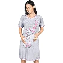 Camicia Da Notte 2 In 1 Mija Per Allattamento - Comoda E Pratica In Cotone