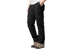 YAOHUOLE Cargo Trousers for Men Military Combat Work Pants Casual Cotton Cargo Joggers with 6 Pockets