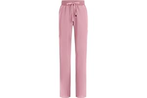 B-well Mauri Scrub Trousers Half Jogger Scrub Bottoms with 7 Pockets and Elastic Waist, Hospital Uniform Trousers with Spandex