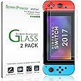 amFilm Verre Trempé Protection compatible pour Nintendo Switch (2 Pièces), Film Protecteur D'écran pour Nintendo Switch