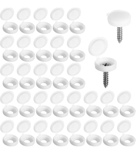 Lot De 240 Cache-vis à Charnière En Plastique, Pliables