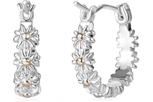 Philip Jones Daisy Hoop Earrings