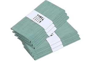 MIALILY Pack of 6 Rustikale Natürliche Baumwoll-Stoffservietten Setweich,Bequem und Wiederverwendbar, Leinen Servietten, Tuch für Hochzeitsfeier und Party-Dekoration Set von 6 Stück