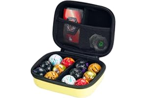 Yosuny Toy Manager boîte de Rangement Compatible avec Les Figurines, bakucores et Fighter Figures, Mini Porte - Jouets (Jaune)(Jouets Non Inclus)