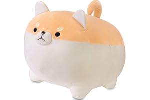 shownicer Peluche Cane Kawaii, Morbido Peluche Shiba Inu, Cuscino Peluche Corgi, Bambola di Peluche Akita, Animali di Peluche Gigante, Giocattolo Farcito, Coccolo Peluche, Regalo per Bambini Ragazzi