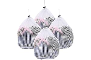 Moollyfox Filet À Linge, Sac À Linge 4 Pièces, Filet À Linge Pour Machine À Laver, Filet À Linge, Sac À Linge En Filet Pour Sous-Vêtements, Chemises, Chaussettes, Sous-Vêtements