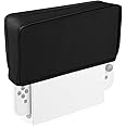 Mcbazel Protective Dust Cover Sleeve for NS Switch, Switch OLED Dock with Joy Con Attached, Waterproof, Anti-Scratch, Anti-Dust Guard (Black)
