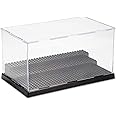 Hensgaukt Figure Display case Box Suitable for Lego Minifigures Series Figure Blocks Toys Acrylic Dustproof Showcase Base