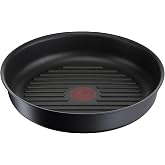 Tefal Ingenio Eco Resist Grill Pan, 26 cm, Black | Induction Pan for Gripping Meats and Vegetables - Oven and Refrigerator Co