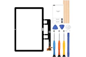 ARSSLY Pantalla para Huawei MediaPad M5 Lite 10 BAH2-L09 BAH2-W09 BAH2-W19 pantalla táctil digitalizador pantalla táctil digitalizador panel vidrio con kit de reparación, negro (no pantalla LCD)