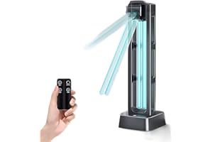 ZKX UVC Desinfektionslampe Fernbedienungs,180°-Drehung,39W UV Sterilisationslampe Keimtötende Lampe Antibakterielle Rate 99%, Luftreiniger,Töten Entferner Schimmel Grippe Bakterielle Staub Milben Keime