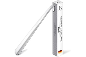 JK Trade® Chausse-pieds en acier inoxydable 42cm STABLE long | Chausse-pieds en acier inoxydable long pour se tenir debout | Rapide et facile sur le dos | Longueur et largeur optimisées | Business