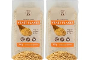 Veggy Duck - Flocons de Levure Nutritionnelle 1Kg (2 x 500g) - Naturel | Sans OGM | Végétalien