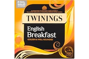 SHESTORE24 Twinings English Breakast Tea 100 Bustine Di Tè