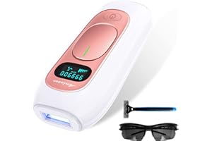 AMINZER IPL Hair Removal Device, Laser Hair Removal Device for Women and Men, 999,000 Flashes, 5 Energy Levels, 2 Modes, IPL Laser Hair Remover for Facial Legs Arms Whole Body