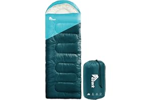 azark Premium Lightweight Sleeping Bag for Adults & Kids, 400 GSM, 4 Season Waterproof Sleeping Bag, Comfortable & Portable, Machine Washable, Camping & Hiking Essential