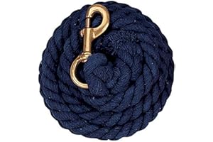WEAVER LEATHER Weaver Equine Performance Lead Rope, Long Horse Lead Rope with Quick Halter Attachment, Soft Comfort Grip, Barn Horse Tack for Daily Use & Showing
