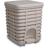Primanova Palm Pedallı &Ccedil;&ouml;p Kovası 9 Lt - Bej M-E54-09