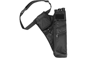 Magarrow Bogenschießen 3 Tube Hip Pfeil Köcher Taille mit verstellbarem Gürtel Jagd Zielschießen