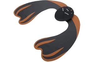 QINLORGO Allenatore fianchi stimolatore EMS, EMS anca allenatore gluteo sollevamento macchina massaggio, formazione massaggiatore stimolazione muscolare dell'anca per uomini donne(01 # Nero + Arancione)