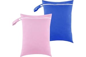 GENERISCH Sacca Impermeabile, 2 Pezzi Borsa Impermeabile Riutilizzabile Wet Bag per Nuoto Viaggi e Uso Domestico Vestiti Bagnati Porta Pannolini