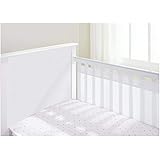 BreathableBaby Airflow Mesh Liner, 2 Sided cot, White
