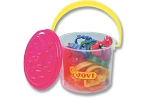 Jovi - Moules aux Formes géométriques, Seau de 24 unités, Idéal avec pâte à Modeler, air Dry ou patmache, Plastique résistant et de qualité (7/24)