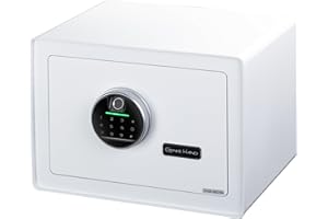 Genie Hand | Caja Fuerte Digital de Seguridad con Huella Digital y Llave, Pantalla Táctil, Cerradura B-Class y Sistema de Seguridad Anti Rebote
