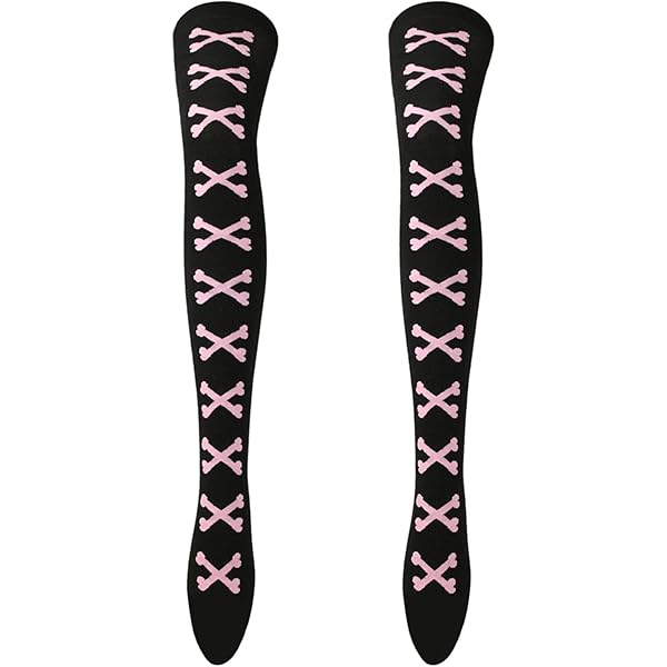 Overknee Socken Damen Bunt Gestreift - Cosplay Oberschenkelstrümpfe Einheitsgröße