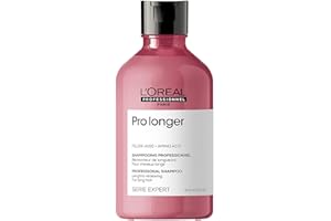 L'Oréal Professionnel, Shampoing Rénovateur de Longueurs, Cheveux Longs & Cassants, Pointes Abîmées & Fourchues, Hydrate, Renforce & Protège la Fibre contre la Casse, Pro Longer, Serie Expert, 300 ml