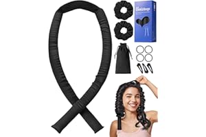 ‎UMISLEEP Umisleep Seide Heatless Lockenwickler, Seide Schont die Haare Heatless Curls mit Lockenset, 99cm Lockenwickler Über Nacht, DIY Heatless Curls Band für Lange Haare, Rutschfest Locken (Schwarz)