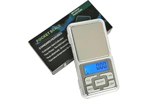 BLOMBLAUM Bilancia di precisione per l'oro, mini bilancino pesina grammi, milligrammi, spezie, tascabile gioielli orafo