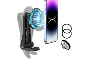 UBeesize Uchwyt na telefon komórkowy, statyw, magnetyczny statyw do telefonu komórkowego, elastyczny statyw do lamp pierścieniowych, statywów, kompatybilny z obudowami MagSafe i iPhone 14 13 12 Pro