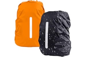 Lively Life Copertura Riflettente per Zaino, [2pacci] Impermeabile Zaino Copertura Antipioggia