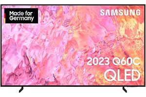 Samsung QLED 4K Q60C 50 Zoll Fernseher (GQ50Q60CAUXZG, Deutsches Modell), Quantum-Dot-Technologie, Quantum HDR, AirSlim Desig