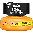 Got2B iStyler, Long Lasting Hold, No White Residue, Silicone Free, Texture Matt Finish Hair Clay, 75 ml (Pack of 1)