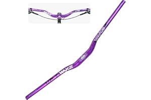 MIGHTYDUTY WAKE Guidon de Vélo 31,8mm*780mm Extra Long et Large Guidon Cintre VTT Alliage d'aluminium 30mm Riser Guidon de Vélo pour de Route (Lilas)