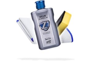 detailmate Glasreinigung/Politur Set - Soft99 Glass Compound Z Glasreinigungsmittel, 100 ml Waffeltuch 40x40cm zur Glas-/ und Kunststoffreinigung