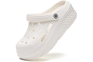 SECHRITE Platform Sabots pour Femme Tongs de Loisirs et vêtements de Sport Sabots de Sanitaire avec Charms Clogs de Wedge Tailles, 36-42 EU
