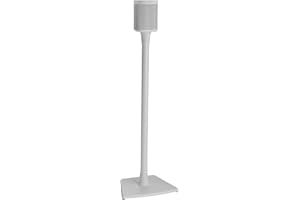 Sanus Supporti per altoparlanti wireless progettati per Sonos One, One SL e Play:1 - Montaggio semplice in 15 minuti, gestione dei cavi integrata - bianco/singolo