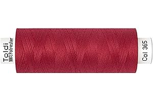 DIE STOFFTANTE Gütermann Creativ Nähgarn TOLDI | 40 Farben (365 rot) | 500m | Polyester