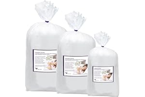 Traumreiter Füllwatte 3kg mit Extra Power I silikonisierte Flauschige Faserbällchen I Kissen Füllung 95° waschbar + Trockner I 100% Polyester Watte basteln Kissenfüllung Füllmaterial Füllstoff