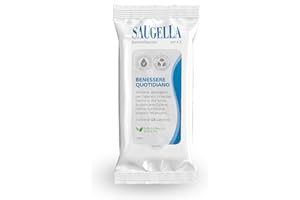 Saugella Dermoliquido Balance, Salviette Intime Rinfrescanti, pH 4.5, con Estratto di Salvia, Uso Quotidiano per un Equilibrio Intimo Naturale, 15 Salviette Monouso