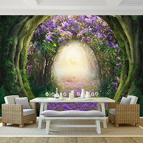 Fototapete Wald 352 x 250 cm – Vliestapete – Wandtapete – Vlies Phototapete – Wand – Wandbilder XXL – !!! 100% MADE IN GERMANY !!! Runa Tapete 9040011a - 2